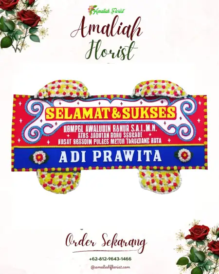 Papan Bunga Ucapan Selamat Roworejo